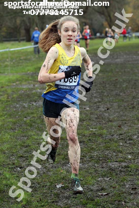 Senior and under-23 women, 2019 European Cross Country Trials and British Cross Challenge, Sefton Park, Liverpool.  Photo: David T. Hewitson/Sports for All Pics